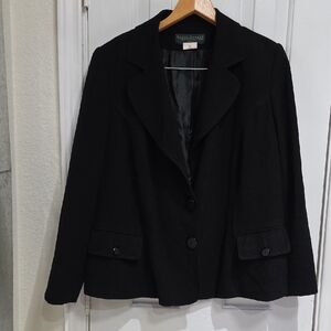 Harve Benard Black Women's Blazer Size 16 W